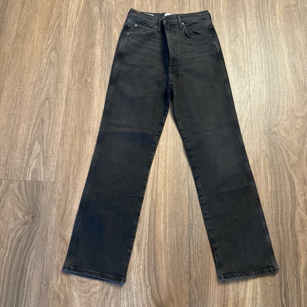 NWOT AGOLDE  organic cotton, long black jeans with stretch size 27 $248 msrp